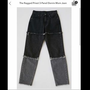 Urban Outfitters Ragged Priest 3-Panel Mom Jean
